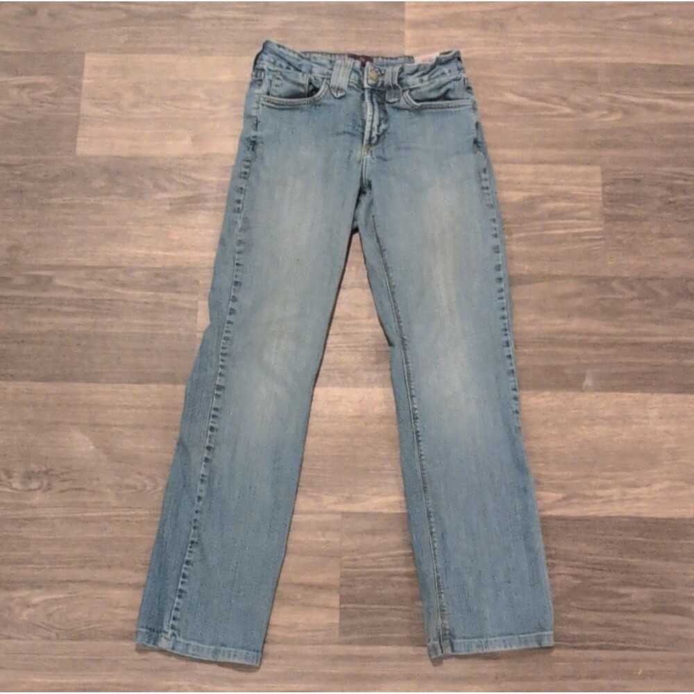 NYDJ Women's Straight Leg Blue Denim Jeans Lift Tuck Technology